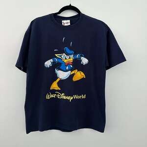 Vintage 90s Walt Disney World Donald Duck Angry Graphic T-Shirt